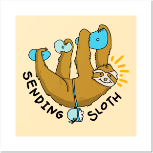 Climbing Sloth Posters and Art